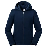 RUSSELL Navy blue children's sweatshirt with hood and zipper Authentic