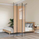  3-panelni pregradni zid Bež 120 x 220 cm Tkanina | shoptok.hr