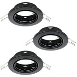 Eglo Set vgradnih svetilk Agulo 1 (105 W, Ø x V: 8,5 x 2,5 cm, Črna) Cene