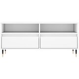  TV ormarić bijeli 100 x 34,5 x 44,5 cm od konstruiranog drva Bijela | shoptok.hr