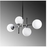 Opviq Visilica MY LEGEND 146, crno/ bijela, metal, 90 x 15 cm, visina 67-82 cm, duljina kabla 90 cm, podesiva visina, 4 x E27 40 W, My Legend - 145-AV2 | shoptok.hr
