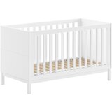 Vipack Bijeli dječji krevet od masivnog bora 70x140 cm Eva – u