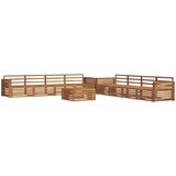  Set vanjskih sofa 9 kom. Prirodna Čvrsto drvo akacije | shoptok.hr