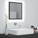 vidaXL LED kopalni&scaron;ko ogledalo sivo 40x8,5x37 cm iverna plo&scaron;ča cene