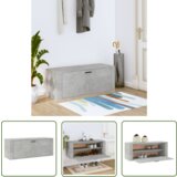 The Living Store Omarica za čevlje siva 100x35x38 cm inženirski les - Stenska Omarica Za Čevlje, (21744518) Cene