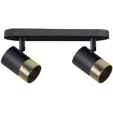 Candellux Lighting Crna/u zlatnoj boji stropna svjetiljka s metalnim sjenilom 34x5.5 cm Tobi – | shoptok.hr