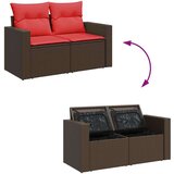 vidaXL 7-dijelni set vrtnih sofa od poliratana s jastucima crni bagrem | shoptok.hr