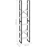 vidaXL Regal 2 kosa bel 60x30x210 cm iverna plošča | Shoptok.si