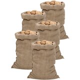 vidaXL Vreče iz jute 5 kosov 60x105 cm 100 % juta 340 gsm Cene