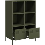  Visoka komoda maslinastozeleni 68x39x103,5 cm od čelika | shoptok.hr