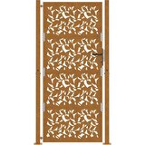 vidaXL Vrtna vrata dizajn čeličnog lišća otpornog na vremenske uvjete | shoptok.hr