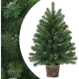 vidaXL Umjetno božićno drvce s stalakom Zelena 75 cm PVC, PE i čelik | shoptok.hr