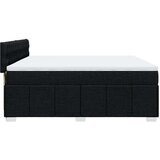 vidaXL Krevet s oprugama i madracem crni 200x200 cm od tkanine | shoptok.hr