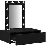 vidaXL Crni hrast MDF, drvo 60 x 40 x 70 cm Toaletni stol Pravokutni | shoptok.hr