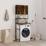 vidaXL omara za pralni stroj dimljen hrast 67x48x194 cm inženirski les | Shoptok.si
