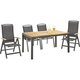 Ambia Garden VRTNA MIZA les, kovina antracit, naravne barve | Shoptok.si
