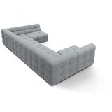 Micadoni Siva kotna sedežna garnitura v obliki črke "U" Kendal – | Shoptok.si