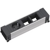 Boschmann napojni modul power frame 1xšuko + 2xprazan slot srebrno-crni | ePonuda.com