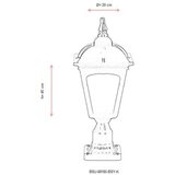 Opviq Vanjska zidna lampa BSU-68185-BSY-K, 45 cm, E27, 40W, IP65, Crna | Eponuda.ba