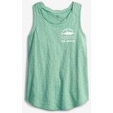 GAP Gen Good Majica brez rokavov otroška Zelena | Shoptok.si