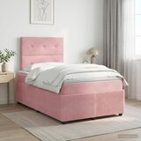  Boxspring krevet s madracem Ružičasta 120 x 200 cm Baršun Cijene