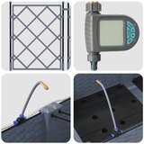  Vrtna saksija 3 pcs Svijetlo siva 120 x 40 x 126 cm Plastika | shoptok.hr