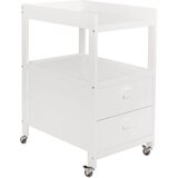 Qu-ax previjalna miza z dvema predaloma white | Shoptok.si