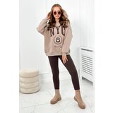 Kesi Cotton set insulated sweatshirt + dark beige leggings | Shoptok.si