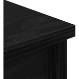 vidaXL Visoka ploča crni hrast 37,5x35x180 cm izrađeno drvo | shoptok.hr