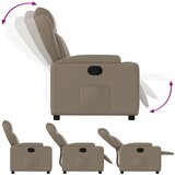 Naslonjač od umjetne kože boja cappuccina | shoptok.hr