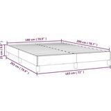 vidaXL okvir za krevet tamnosmeđi 180x200 cm od tkanine | shoptok.hr