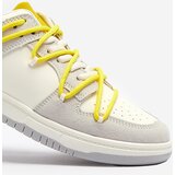 Resti White and gray women's sports sneakers with yellow laces Olierinc - Footwear | Shoptok.si