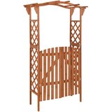 vidaXL Pergola s vratima 116 x 40 x 204 cm od masivne jelovine | shoptok.hr