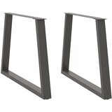 vidaXL noge jedilne mize v-oblika 2 kosa antracit 100x(72-73,3) cm | Shoptok.si