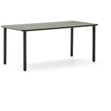 Kave Home Jeklena vrtna miza 90x180 cm Brai – Cene