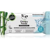 Cheeky Panda Bamboo Cleansing Facial Wipes vlažne maramice za čišćenje za osjetljivu kožu lica 25 kom u