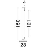 Nova Luce Bijela/mat crna metalna LED stojeća svjetiljka (visina 150 cm) Wetro – | shoptok.hr