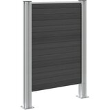  Ograda za kante za smeće Siva 85 x 12 x 115 cm Aluminij i WPC | Eponuda.ba