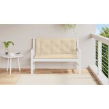  Jastuk za vrtnu klupu bež 120 x (50 + 50) x 7 cm tkanina Oxford | Eponuda.com