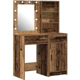 vidaXL Set od 2 Stari drvo Puno drvo Srednji Toaletni Stolić | shoptok.hr