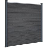  Set panela za ogradu sivi 353x186 cm WPC | shoptok.hr