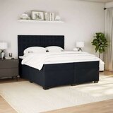  Krevet s oprugama i madracem crni 200x200 cm baršunasti | shoptok.hr