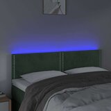  Uzglavlje tamnozeleno 144x5x78/88 cm baršunasto | shoptok.hr