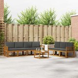  Set vanjskih sofa 8 kom. Prirodna i antracit | shoptok.hr