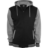 Urban Classics 2-colour zip-up sweatshirt BLK/GREY | Shoptok.si