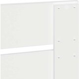  Konstrukcija postelje Bela 150 x 200 cm Masivno borovo les, (5000102901) | Shoptok.si