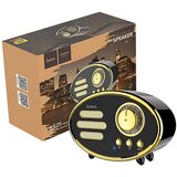 hoco. Zvučnik bežični, Bluetooth,retro, 1200 mAh, 5 h, 5 W, crna - BS25 Time, Bluetooth, retro, black | Eponuda.ba
