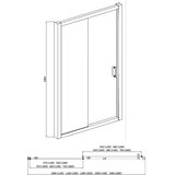  Tuš klizna vrata 140cm crna Eckle NAA6121 | Eponuda.ba