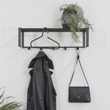 Spinder Design Crna metalna zidna vješalica s policom Rex – | shoptok.hr
