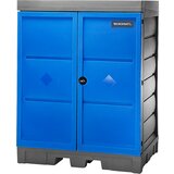 eurokraft pro PE-odlagališče za nevarne snovi, z vrati, za majhne posode, prestrezna prostornina 250 l | Shoptok.si